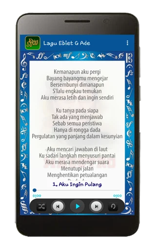 Lagu Ebiet G. Ade plus Lirik screenshot