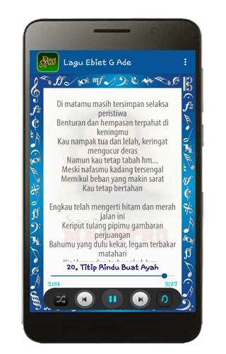 Lagu Ebiet G. Ade plus Lirik screenshot